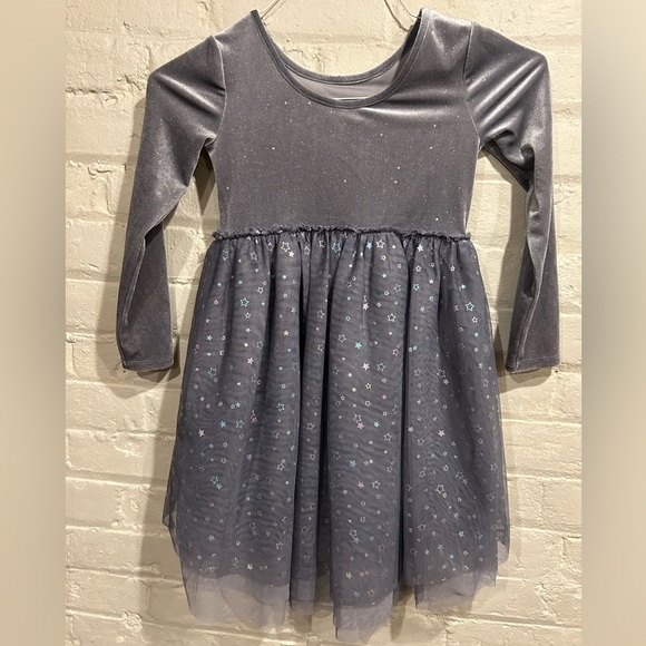 Cat & Jack Grey Dress with Sparkle Tool - Picture 5 of 6